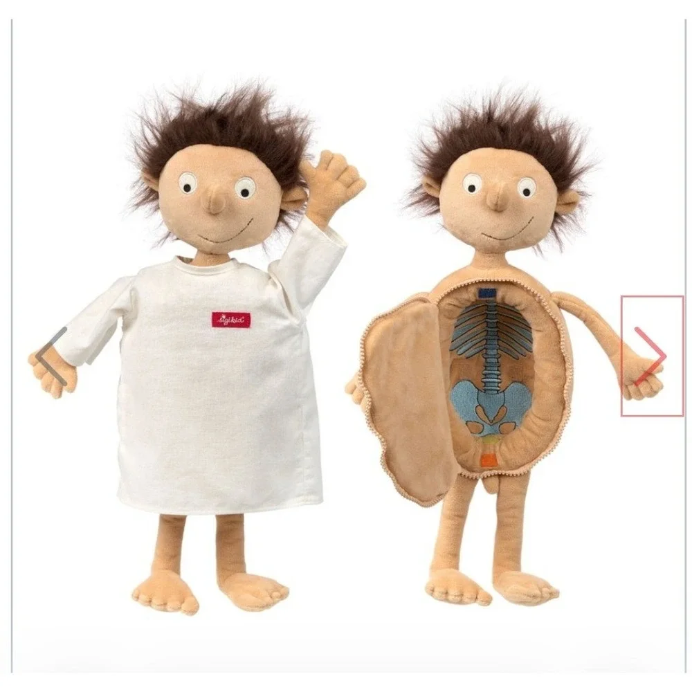 Sigikid-Erwin Plush The Little Patient Doll -Anatomy Education (NWT)